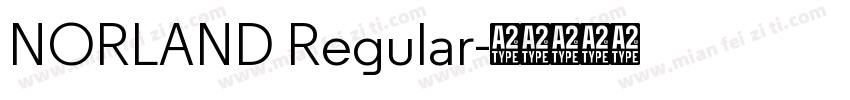 NORLAND Regular字体转换
